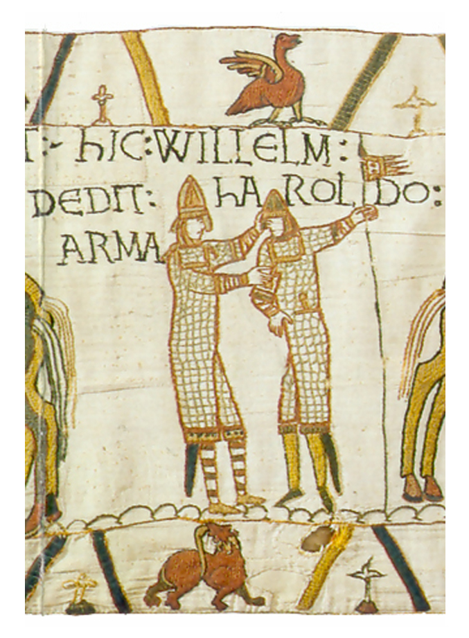 La Tapisserie de Bayeux, un scénario historique mis en image au XIe siècle.